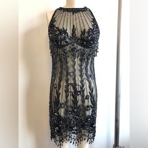 Bob Mackie Beaded Fringe Dress